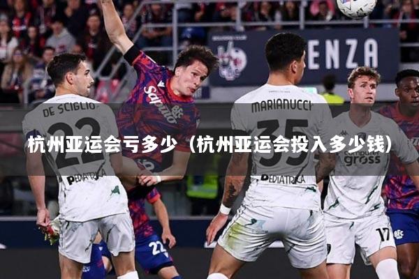 杭州亚运会亏多少（杭州亚运会投入多少钱）